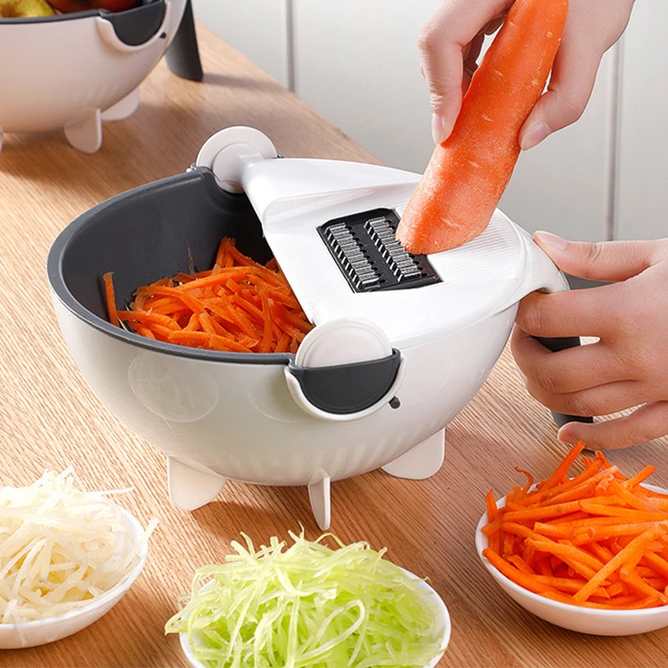 Multifunctional manual grater vegetable cutter 9 in 1 vegetable cutter