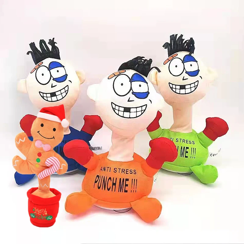 Trend Toys 2025 Christmas Dancing Animal Plush Toys Talking Repeat Stuffing Soft Doll Singing Dancing Plush Toy For Sale