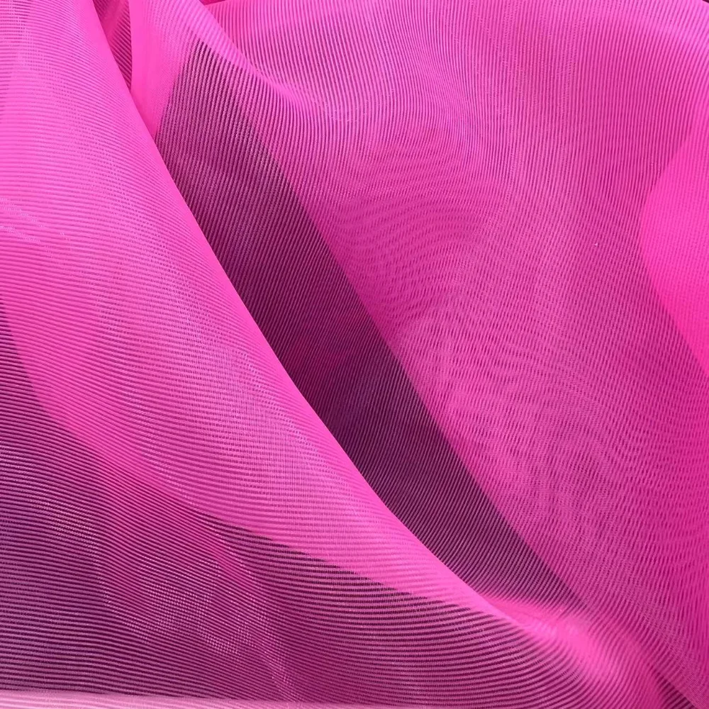 Strong Light Nude Corset Net Mesh Tulle fabric Organza Mesh Fabric organza frock fabric for girl