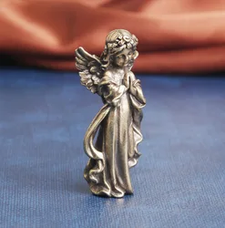 Retro Copper God of Love Cupid Statue Small Ornaments Brass Angel Figurines Desktop Decorations Home Decor Accessories for Room