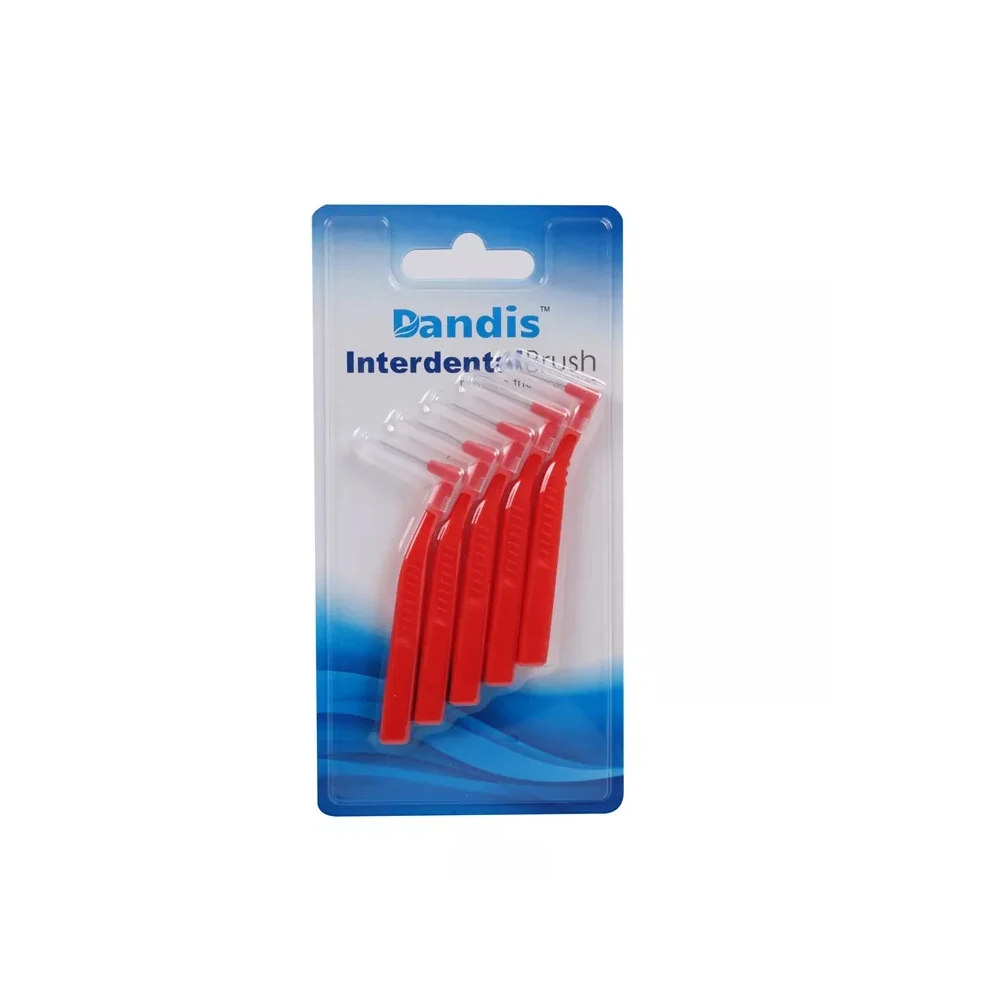 Suction card installation Private Label Soft Bristle I Shape Plastic Tooth Pick Dental Floss Interdental Brush