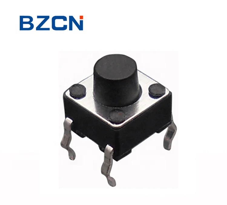 TS-D001 factory Momentary 6*6 mm RoHS reach tact switch 4 pin DIP type for Remote Control push button tactile switch