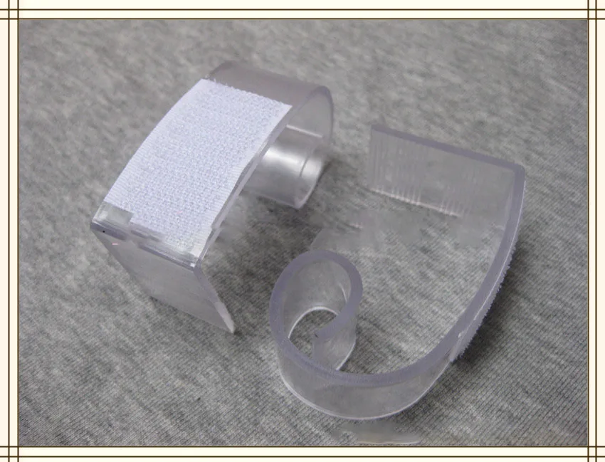 Tablecloth Skirt Clips Table Skirt Clips Clear Plastic with Hook Fastener for Table Cover