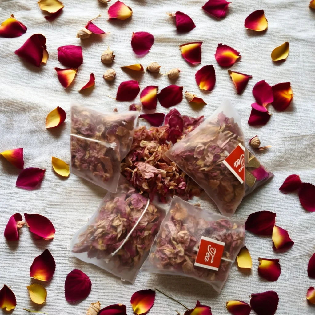 hot sale China fragrant dry herb Rose Tea premium Beauty-Enhancing skin bag tea  good factory price