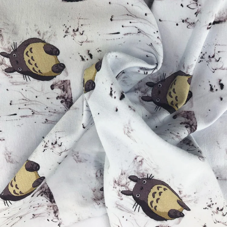 Facto Custom  Water Printing On Fabric Bamboo Lycra Fabric For Clothing No MOQ