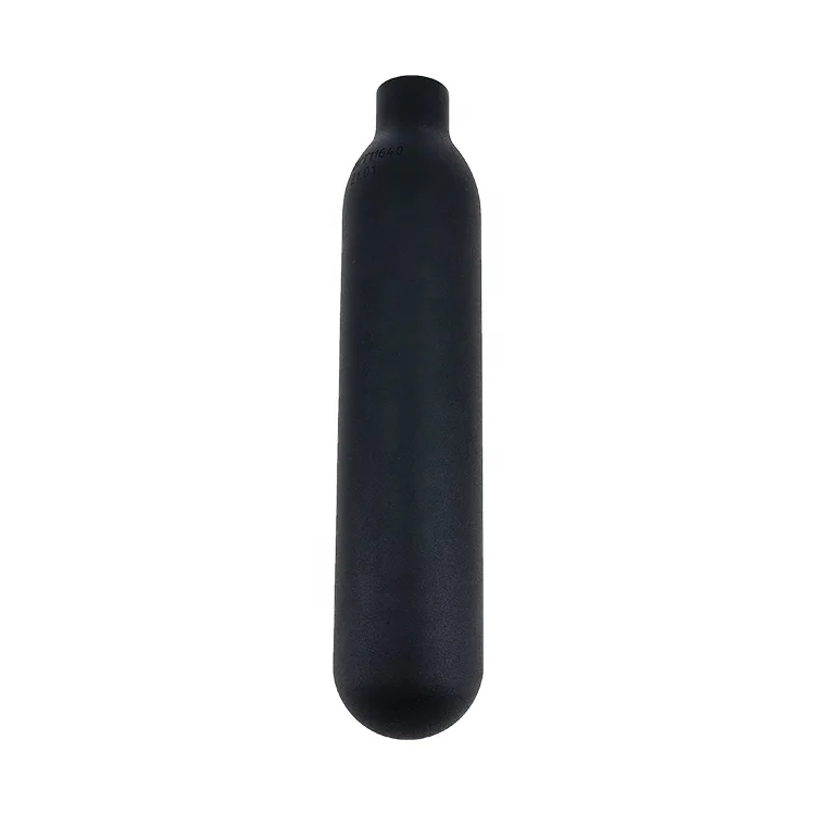 Black/Aluminum 0.5L gas cylinder wholesale 200bar high pressure co2 cylinder with pcp