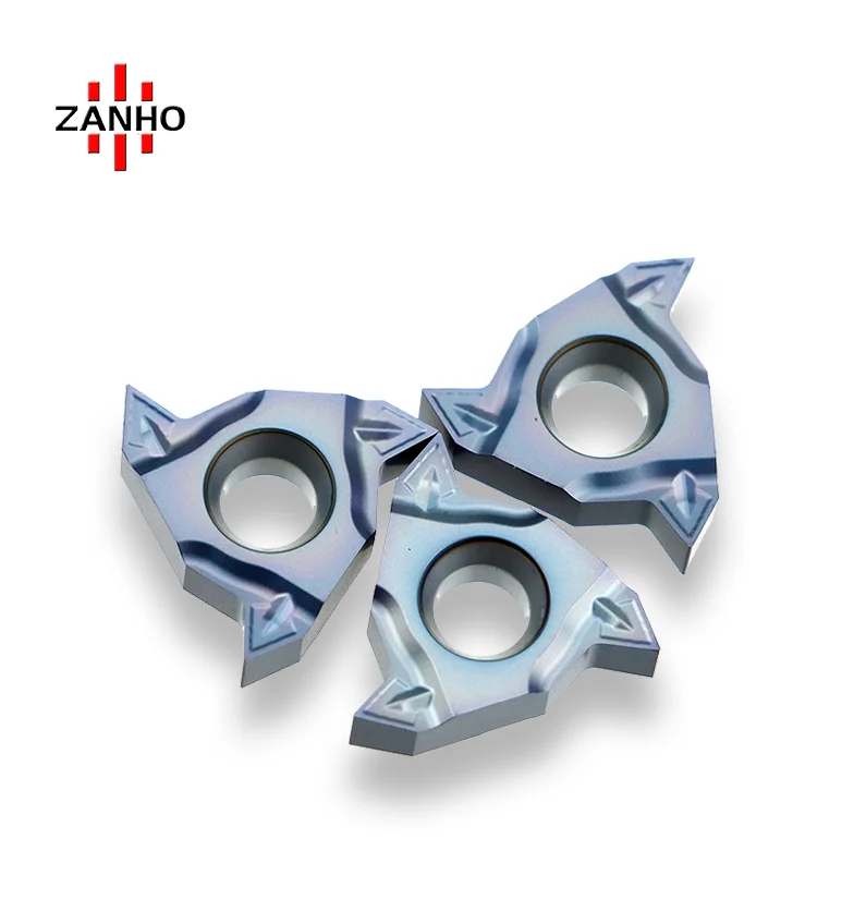 Карбидные вставки ZANHO резьба 16ER 1 0 ISO 16IR инструмент cnc режущий металлический токарный станок с высокой производительностью для удаления