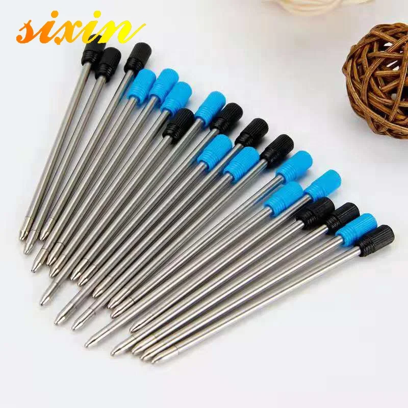 Metal Empty Glitter Ball Pen Refill Standard Size Writing Lead Size 1.0mm Office Stationery Accessories School Supplies