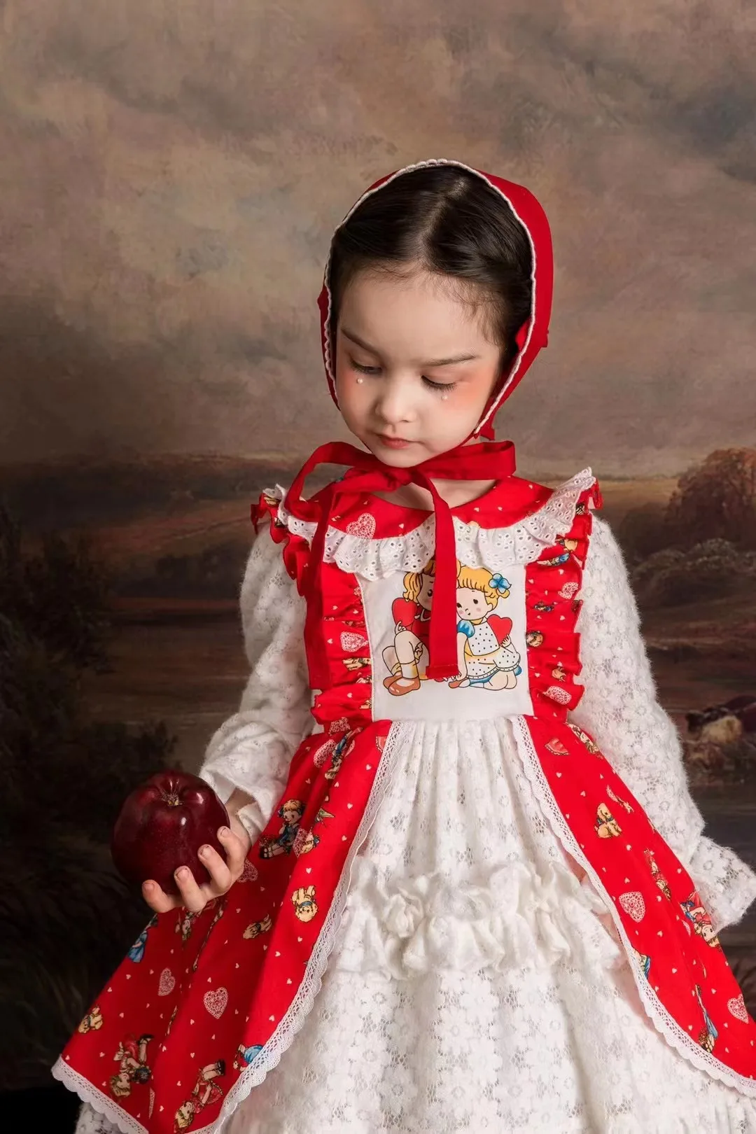 Kids Spanish Baby Lolita Dress for Girls Vintage Children Boutique Clothing Girl Spain Ball Gowns