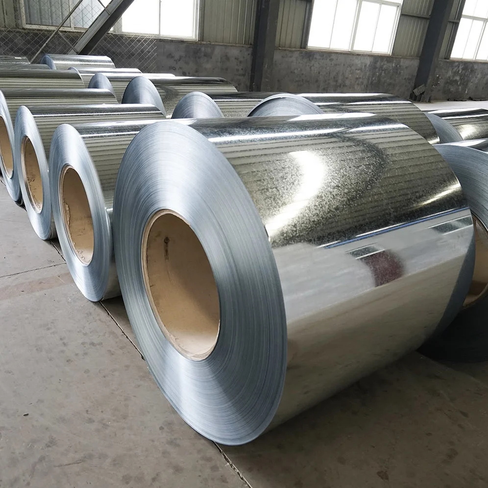 Zinc coated 120g/m^3 0.4mm thickness hot dipped galvanized steel coils in stock