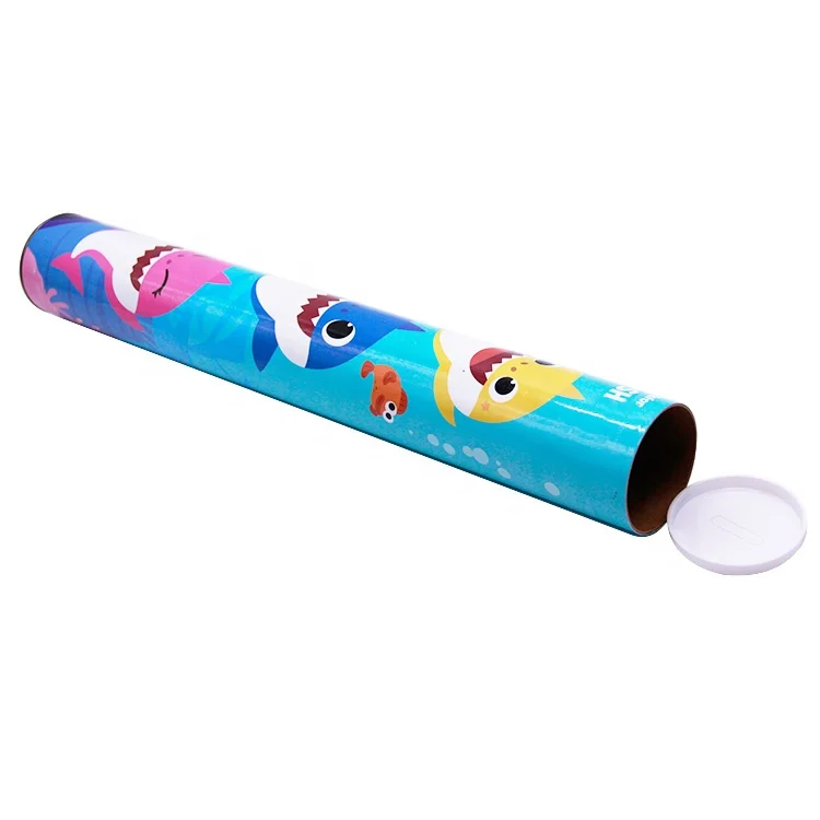 Biodegradable wholesale environmentally friendly recycled circular kraft paper cylinder custom poster shipping paper tube packag