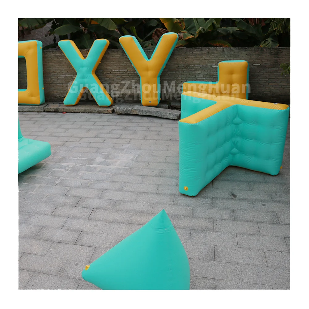 Outdoor PVC Inflatable Customised Bunker Shooting Game Paintball Obstacles Air Bunker for CS Archery Tag