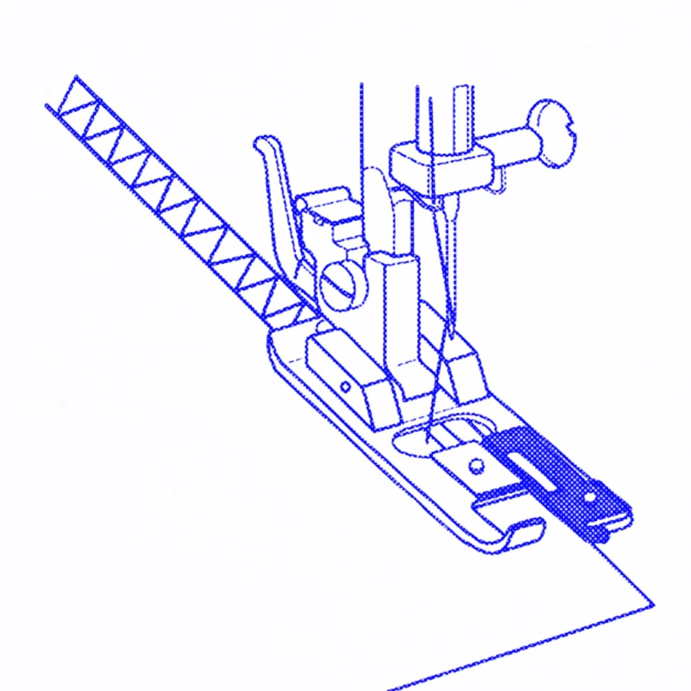 1Pc Snap On Overlock Overcast Presser Foot Fits All Low Shank for Singer Brother Domestic Sewing Machine Presser Foot