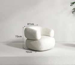 Nordic Lamb Velvet Fabric Sofa Modern Home Furniture Sofa Living Room Furniture Set