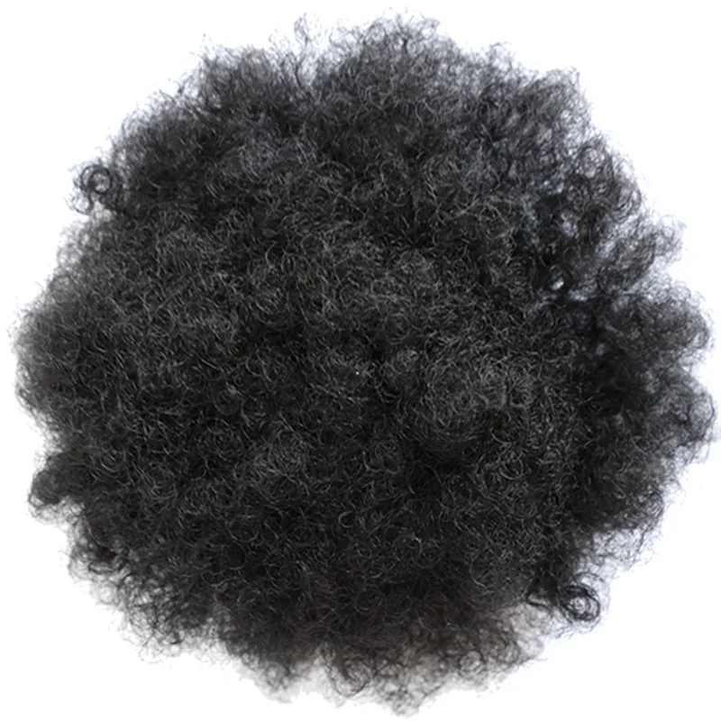 
Chinese vendors afro puff hair bun short kinky curly synthetic hair chignon 