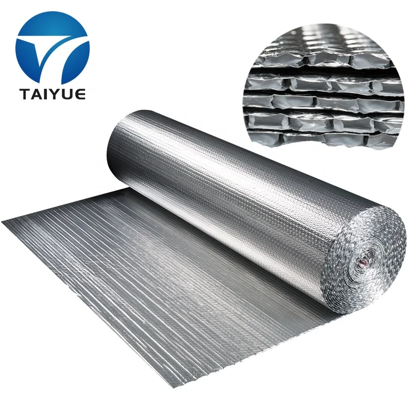 Single Bubble Reflective Roof Insulation Roll 10mm Thick Double Sided Foil with Modern Design Featuring Aluminum PE Keeps Warm