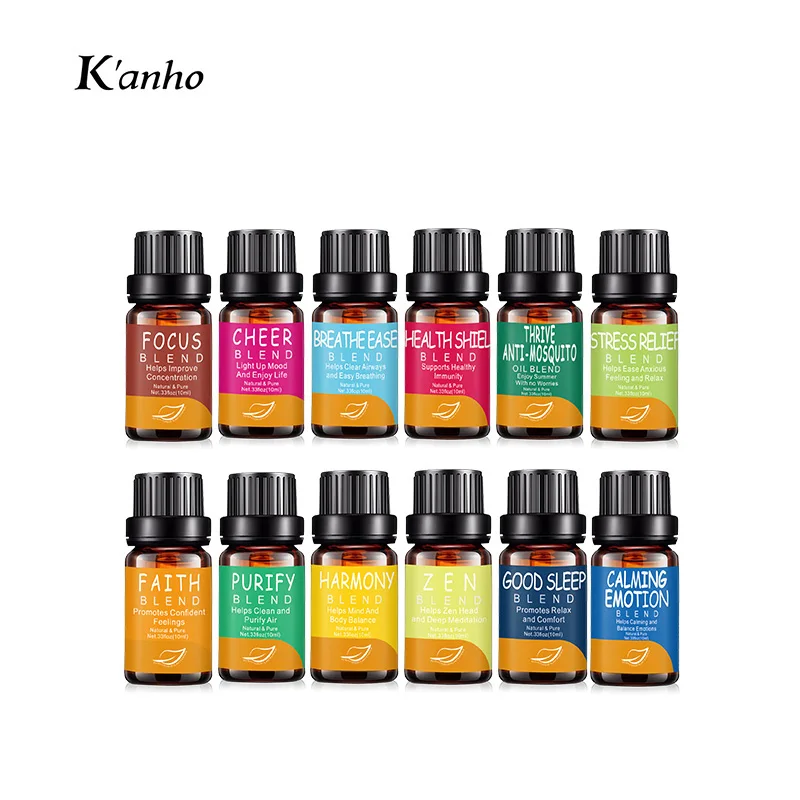 Kanho 10ml  Breath Ease essential oil blend Essential Oil Blends Private Label Essential  Oil Breathe Easy Blend