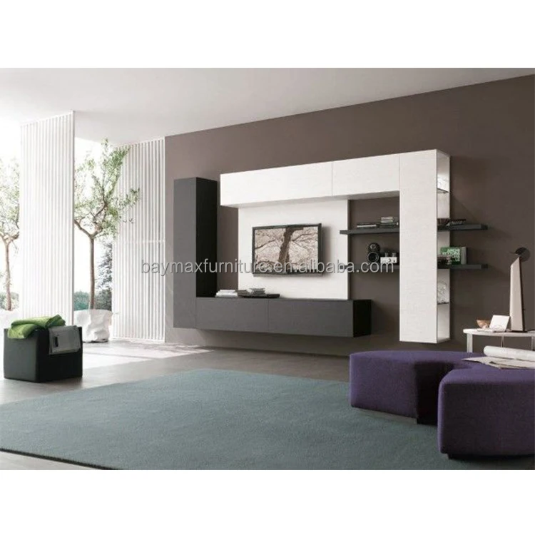 Foshan factory modern design tv wall unit cabinet tv stand for living room