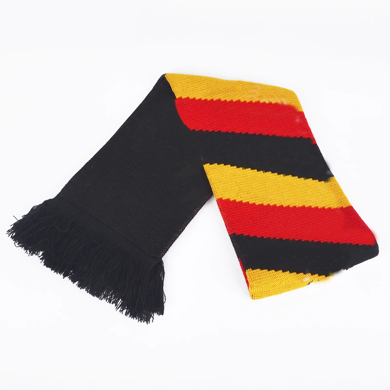 Cheap Acrylic Soccer Club Scarf Jacquard Logo Knit Football Scarves Scarf Custom