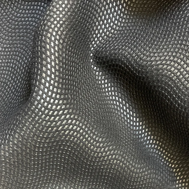 High Tenacity Durable Electric Conduction Earth Pattern Microfiber For Gloves