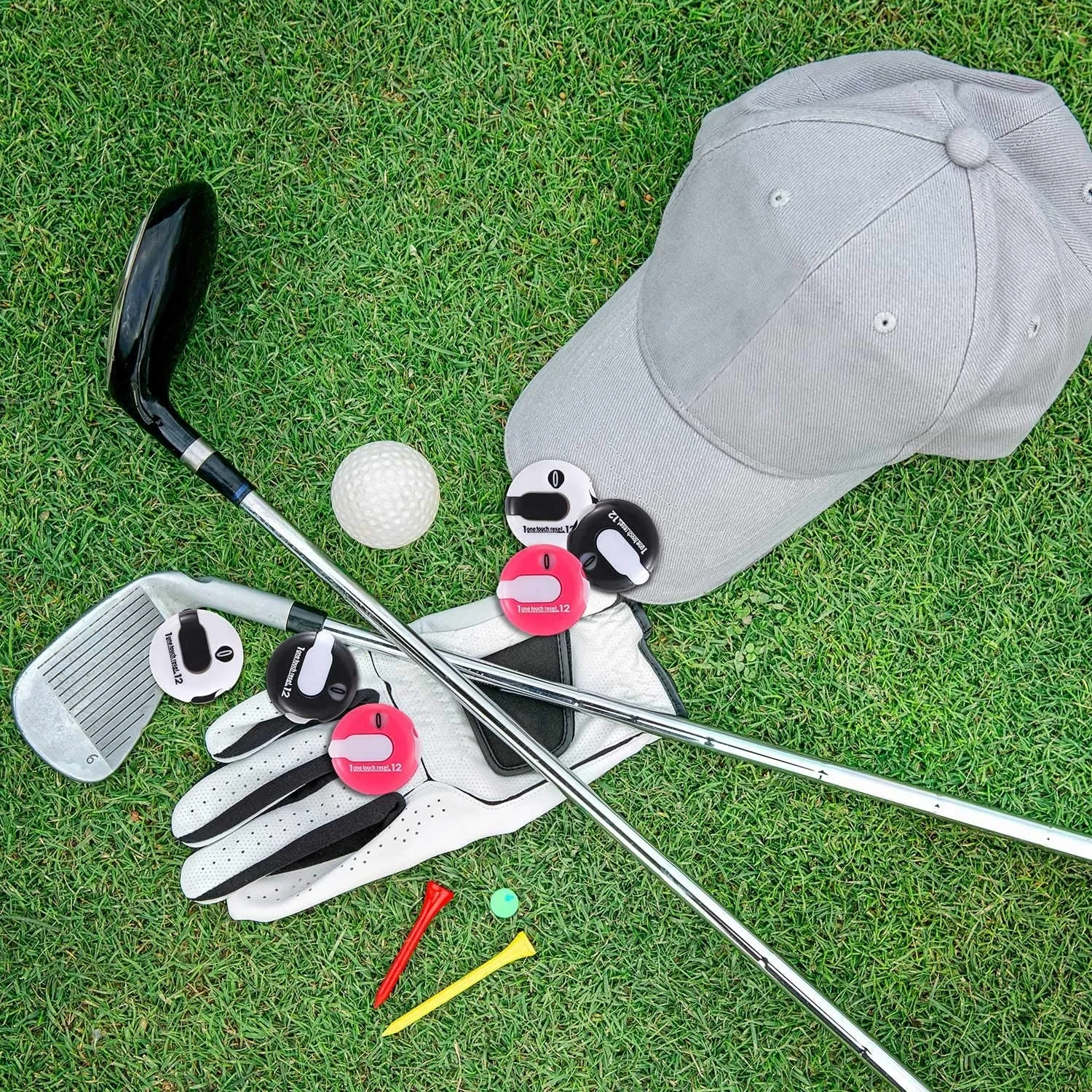 Golf Score Counter with One Touch Reset For Game Scorekeeper Outdoor Activities Sport Mini