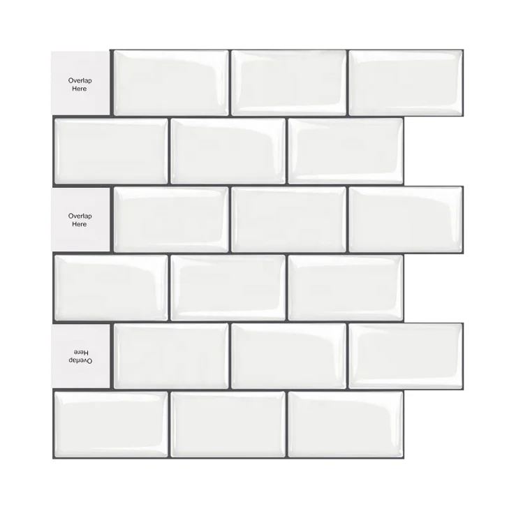 new design 2021primer handmade white brick for kitchen tiles 3-d child floor vinyl peel and stick wallpaper
