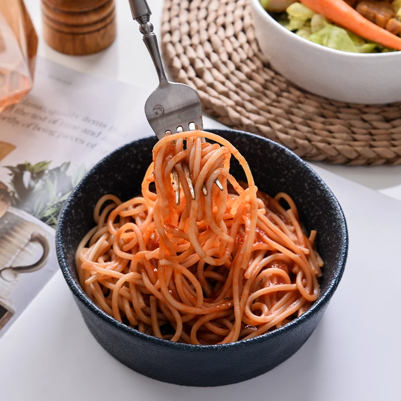 Good Quality Nordic home 6&8 Inch round creative fruit salad dessert bowl Oven personality ceramic bowl Breakfast Tableware