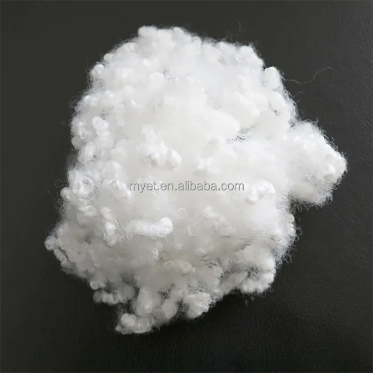 super class white polyester cluster staple short cut fiber spinning (pillow, mattress, quilt core, pillow, cushion, etc.)