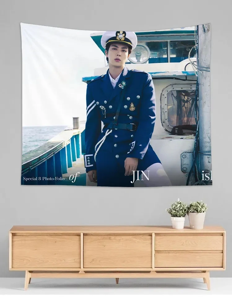 Wholesale KPOP Bangtan Boys Jin Sea of Island Hanging Cloth Bedroom Wall Cloth