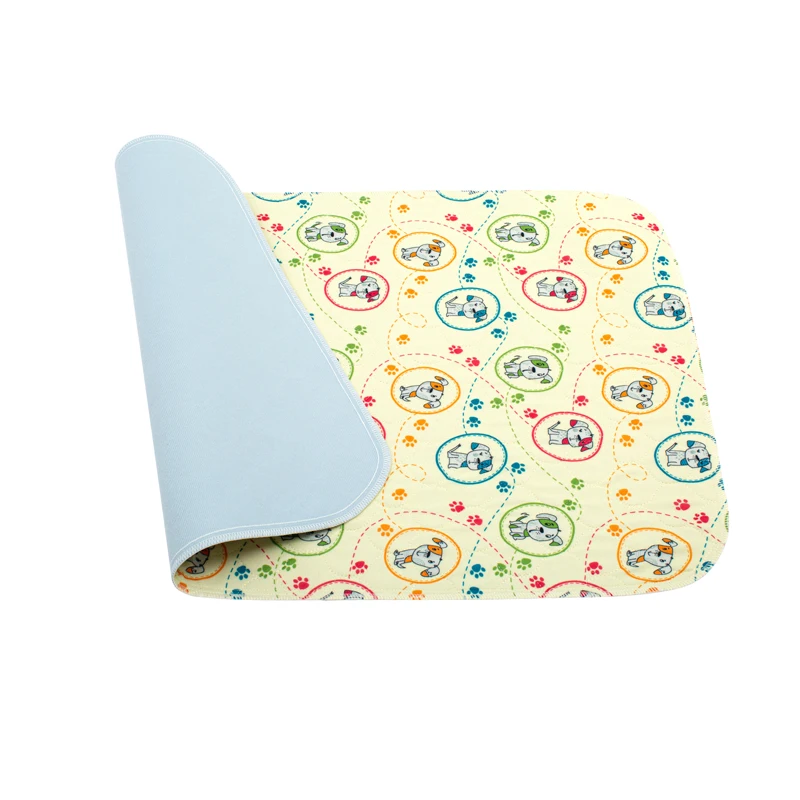 Factory China Supplier Durable Cartoon 34*36' Grip Dog Bed Pee Pad Pet Training Pads For Dogs
