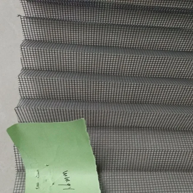 retractable insect window screen/pleated fly screen mesh/foldable insect screen netting