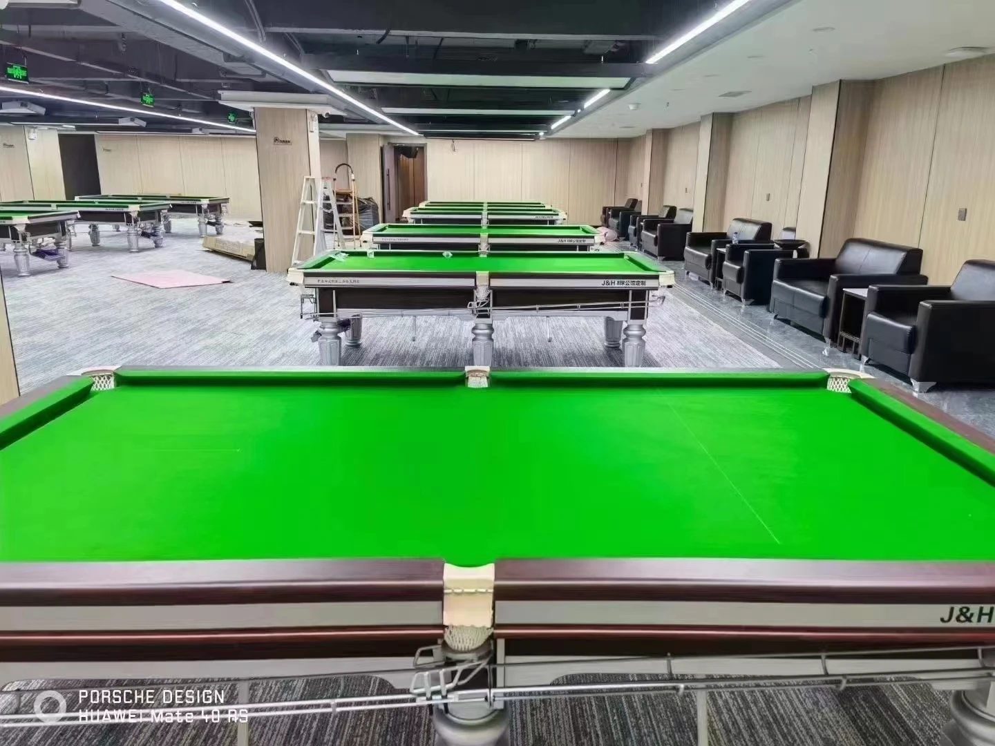 Custom Modern slate black 9ft tennis snooker billiard pool table