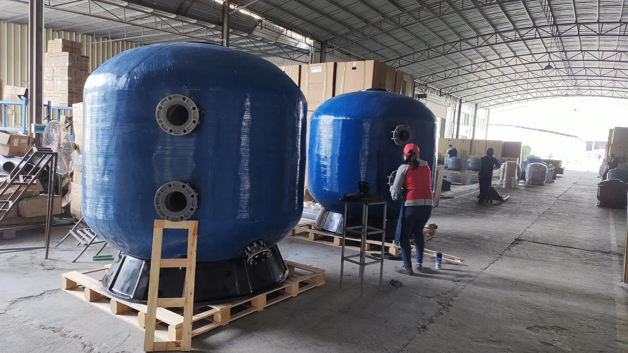 Factory Price Fiberglass High Quality Swimming Pool Sand Filters Commercial Pool Water Treatment 2.5 Bar Fiberglass Sand Filter
