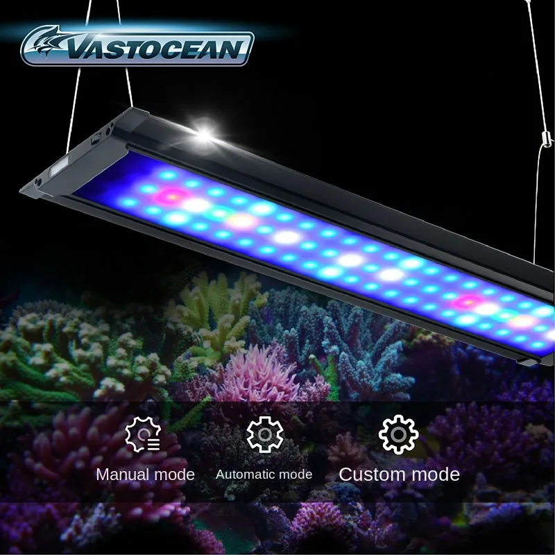 Vastocean 60cm Reef Coral Fish Tank LED Seawater Lamp High Brightness Marine LED Lighting