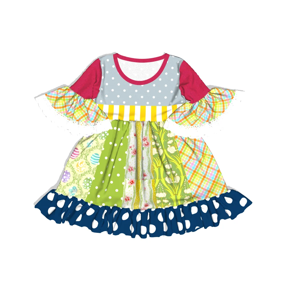 
high quality girls clothes girl summer floral chinese dress beautiful girl dress wholesale 