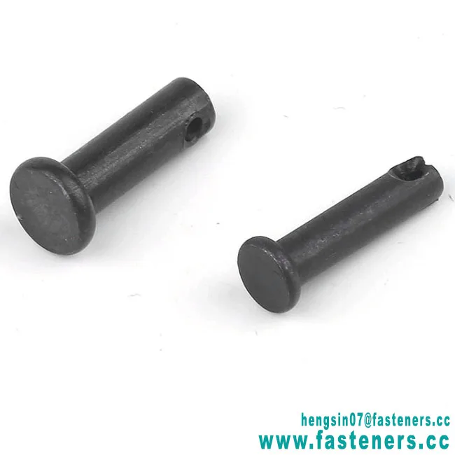 High-quality Customized Iron Black Oxide Pin Shaft Flat Head With Hole Locating Pin Bolt
