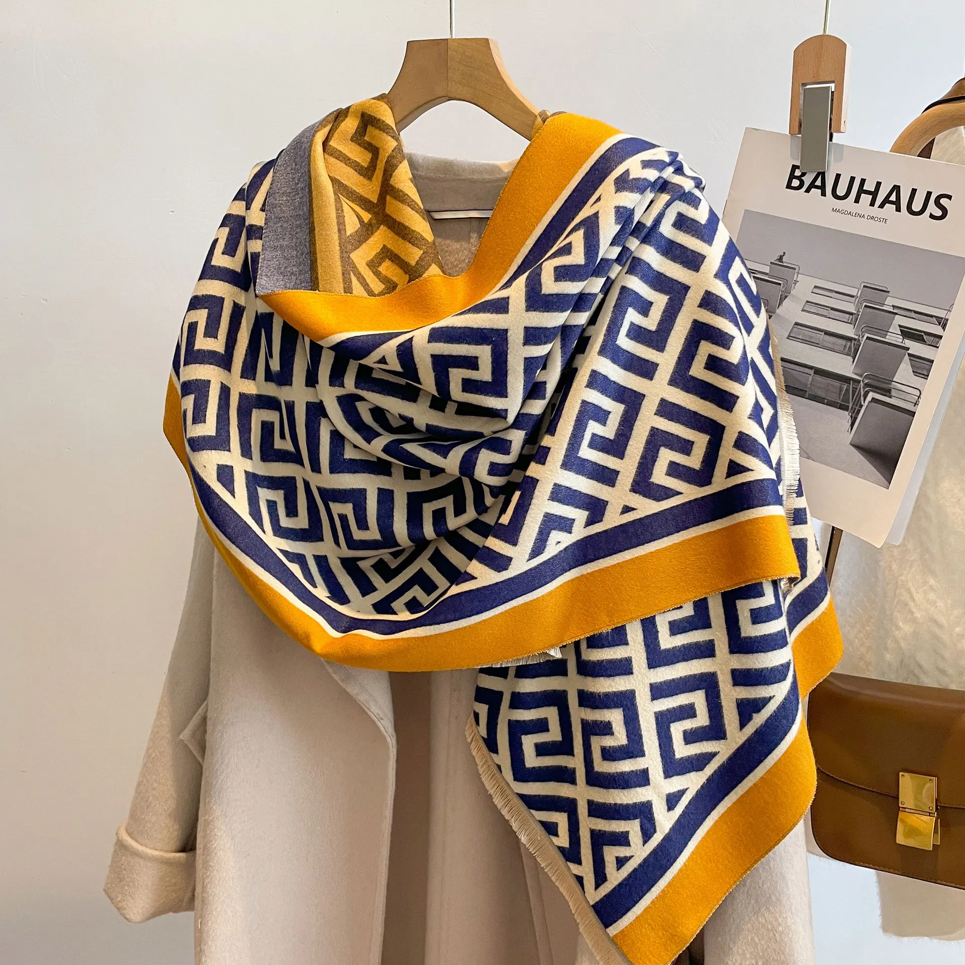 2022 Winter Designer Scarfs Zipeiwin Cashmere Shawls Fashion Long Stoles for Ladies