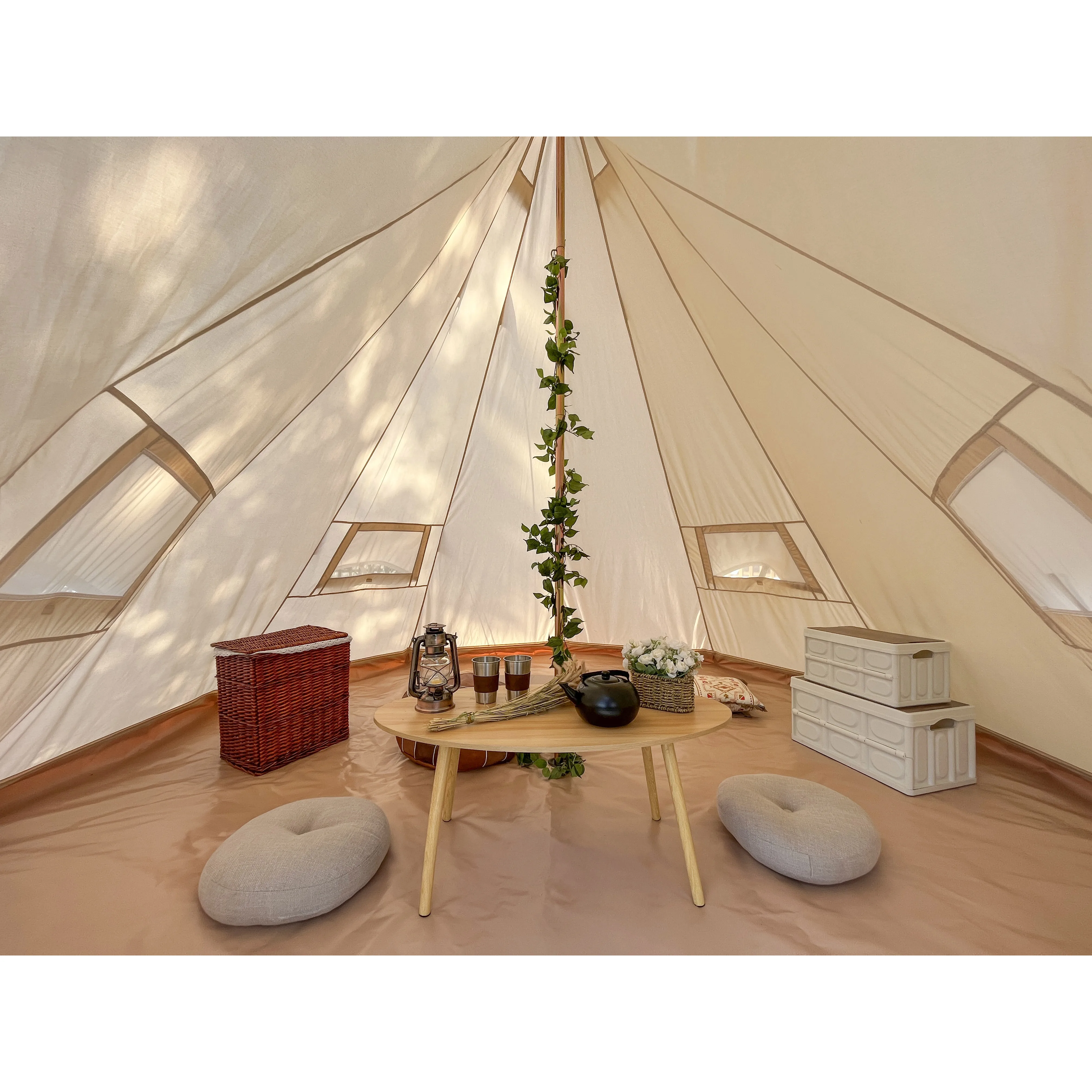 Вигвам из хлопчатобумажной ткани для взрослых Юрта палатка глаз tipi свадебная индийская пирамида семейная кемпинга на открытом воздухе