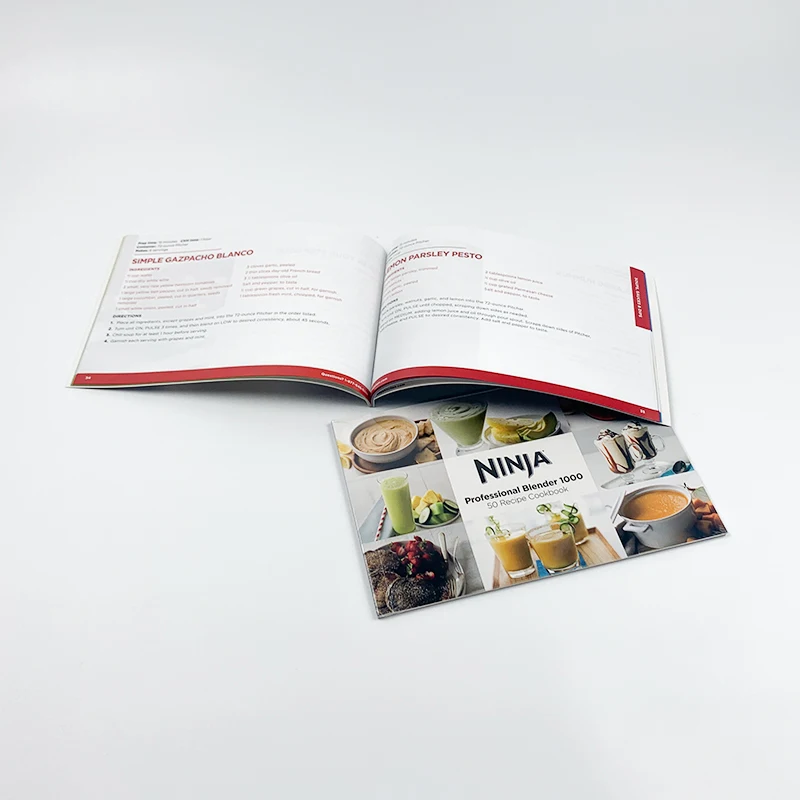 Custom paperback bulk softcover magazine publishing brochure catalogue recipe photo book printing services