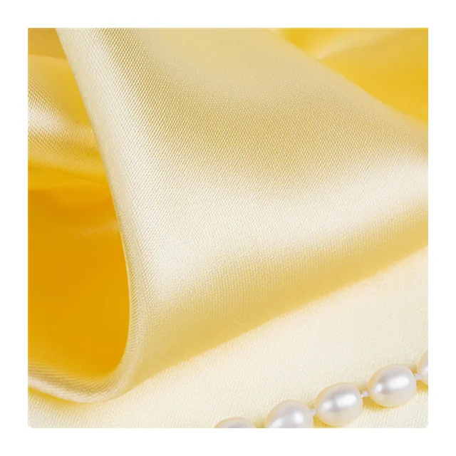 Light colored dingbu fabric golden yellow Buddha salute yellow cloth gift box cloth packaging inner lining material satin