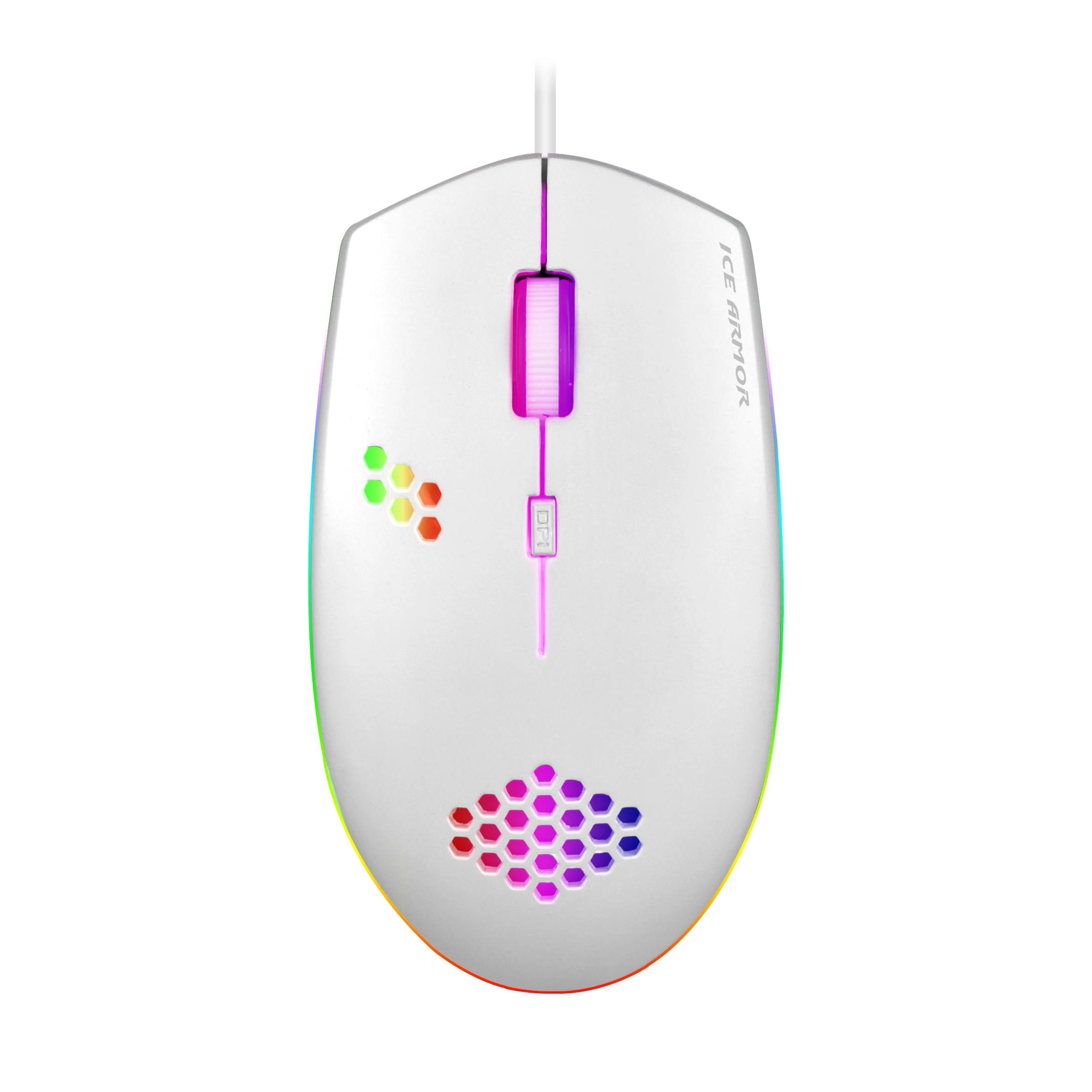 for Ice armor T30 luminous mouse USB wired mouse laptop  home office game cheap mouse