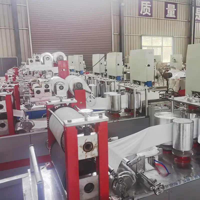 Factory Supply Fully Automatic Facial Soft Tissue Napkin Production Line Used Wood Pulp Toilet Paper Cut Making Machine