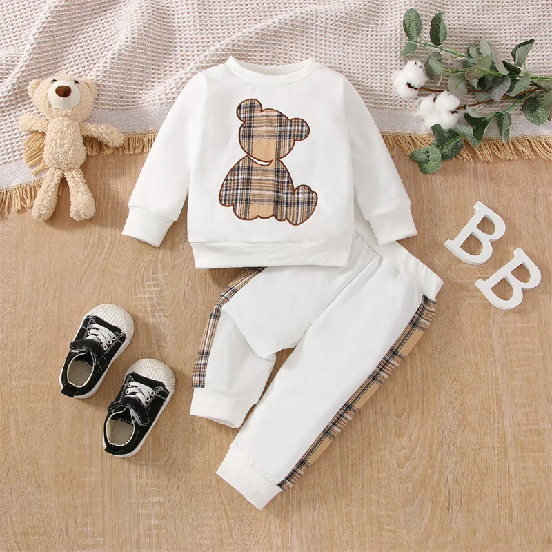 Brands for resale clothing Kid Clothes Wholesale Baby Clothes Boy Two-piece Set new born baby clothes sets 0-3 months for boy