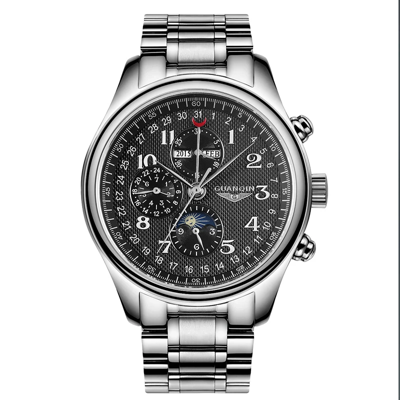 Custom watch logo watches automatic luxury waterproof men mechanical wristwatches