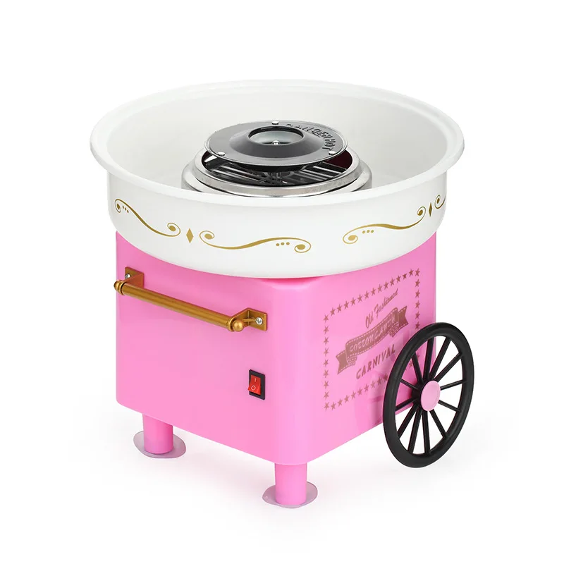 High Quality Stainless Steel  Cotton Candy Machine Electric Cotton Candy Floss With Cart