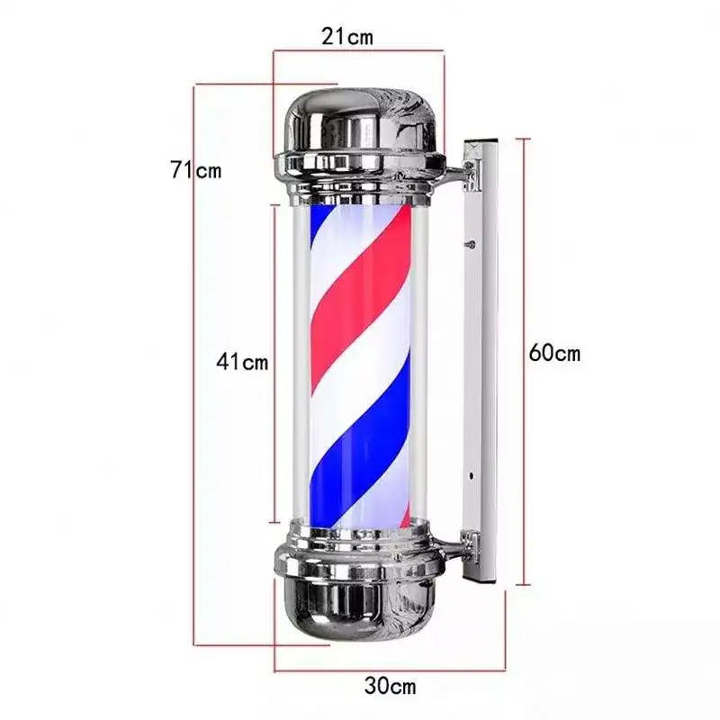 Barber accessories Salon turn light hairdressing logo light wall hanging rotating led fashion turn light barber pole set