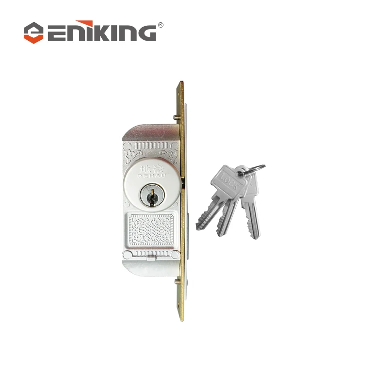 High Quality Aluminum Alloy Backset Hook Bolt Mortise Lock Adjustable Mortise Hook Lock Glass Door Lock Set