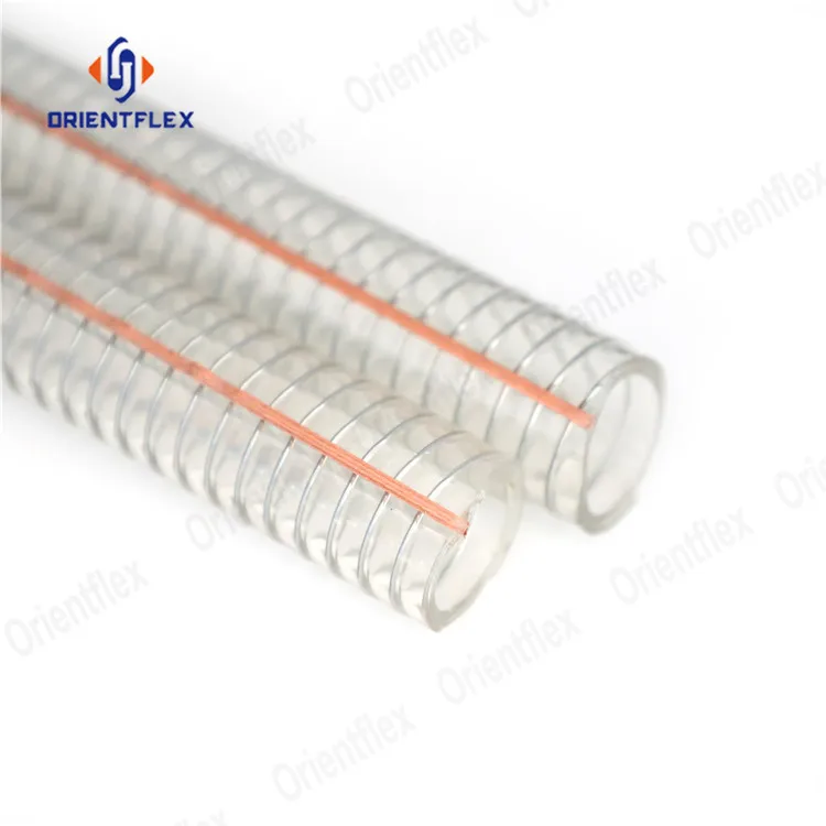PVC Steel Wire Hose Flexible Transparent Hose In Oilfield