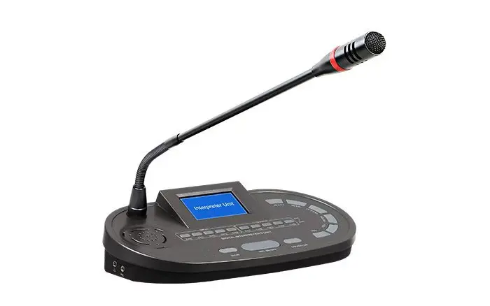 ИК переводчик Конференц-зал ИК система конференц-связи с синхронным интерпретатом с микрофоном гарнитуры