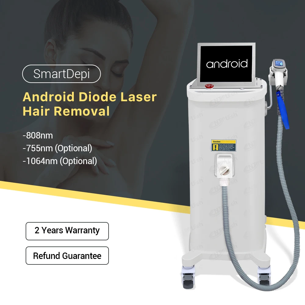 Аппарат для удаления волос диодным лазером 808 нм с тройной длиной волны продажи
